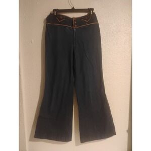 Rare Hippy 1970s Closet Find Vintage Denim Lord Isaac's Belt Bottoms Pants  Vlap
